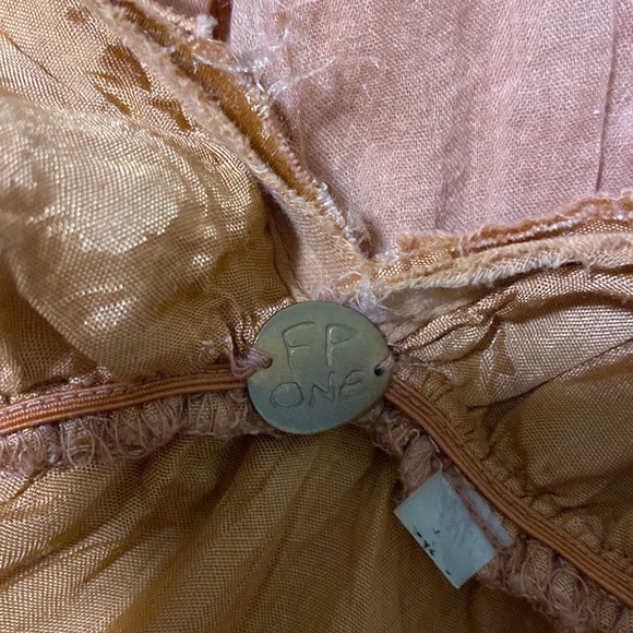 Free People Rust Eyelet Tunic Boho Top - Picture 7 of 12